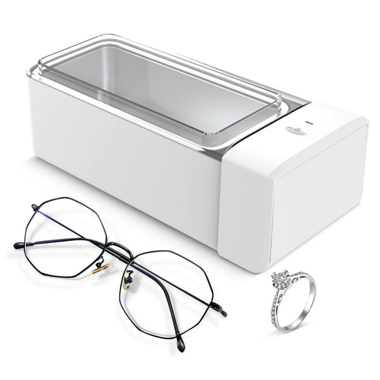 2023 Ultrasonic Jewelry Cleaner, Jewelry Cleaner with 42kHZ 20OZ(600ml) Stainless Steel Tank for Eye Glasses, Watches, Earrings, Ring, Necklaces, Coins, Razors